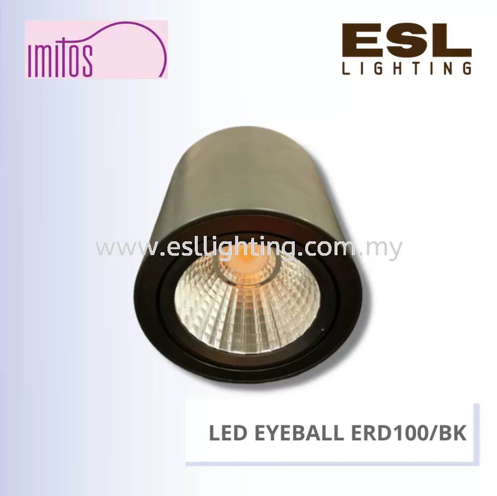 IMITOS LED SURFACE EYEBALL ERD100/BK 15W