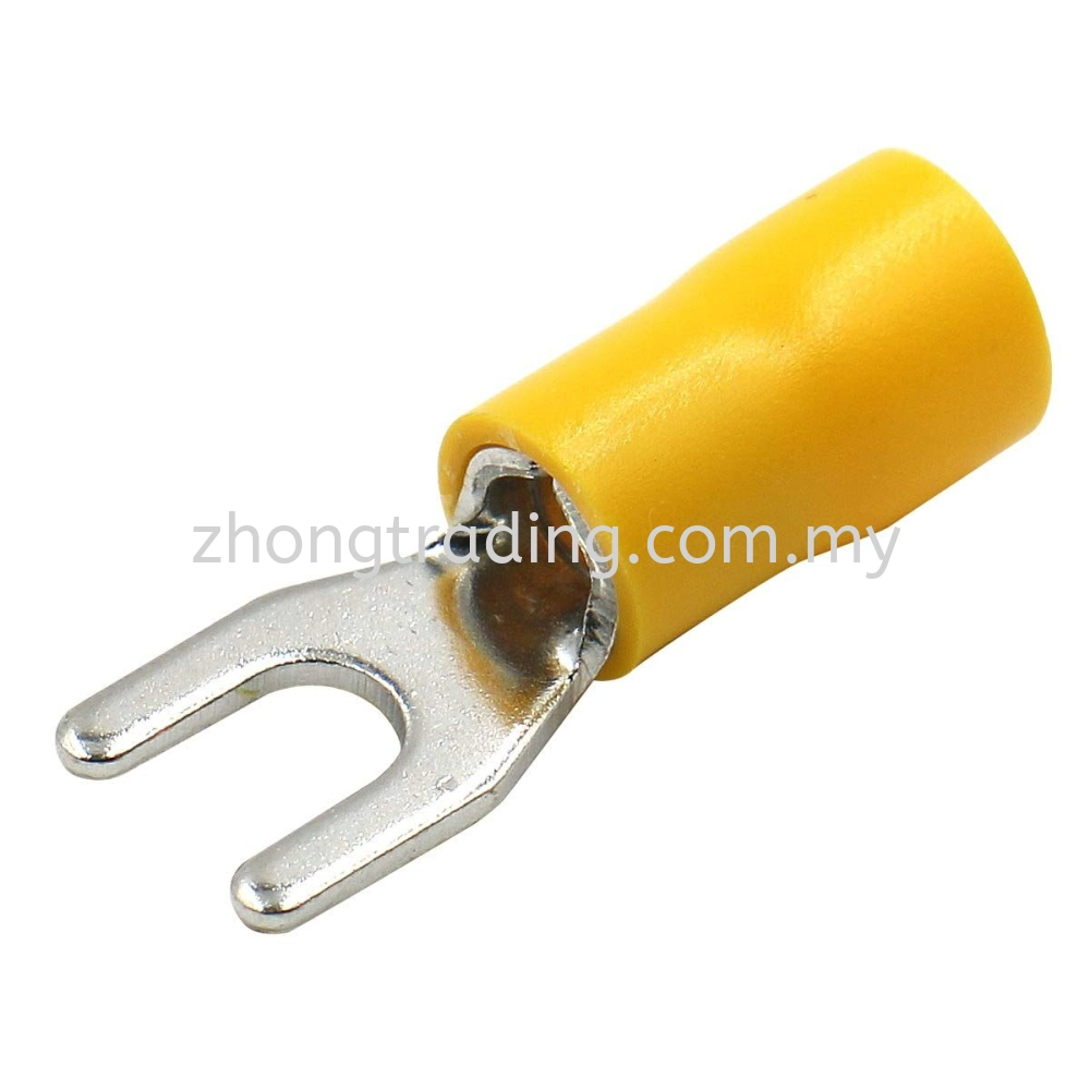 Insulated Spade (Fork) Terminal SV2-4 Yellow Colour