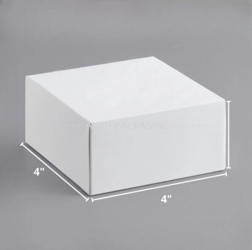 (4" x 4" x 3") Disposable Paper Cake Box / Dessert Box