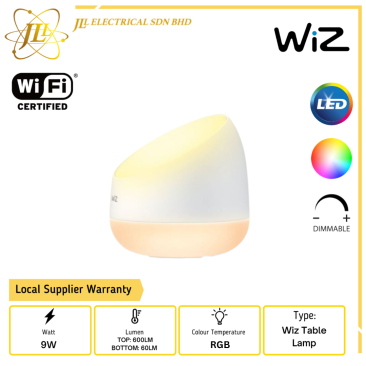 PHILIPS WIZ FULL COLOR SQUIRE 9W 600LM(TOP) 60LM(BOTTOM) IP20 RGB DIMMABLE TUNABLE LED SMART TABLE LAMP