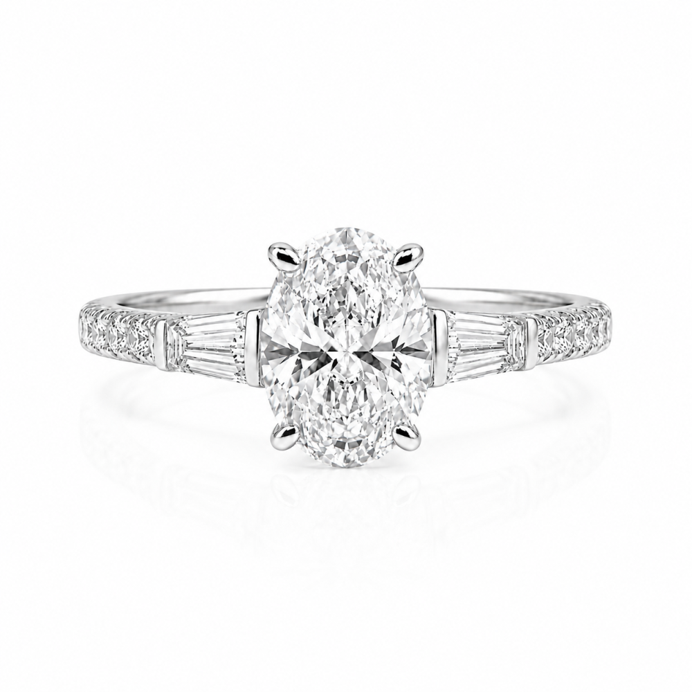 Roman & Co庐 Elyra Three Stone Engagement Ring