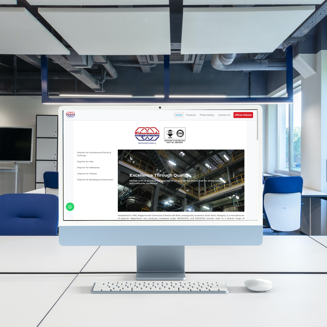 Manufacturing & Industrial Products Web Design | SEO | Digital Marketing | Selangor