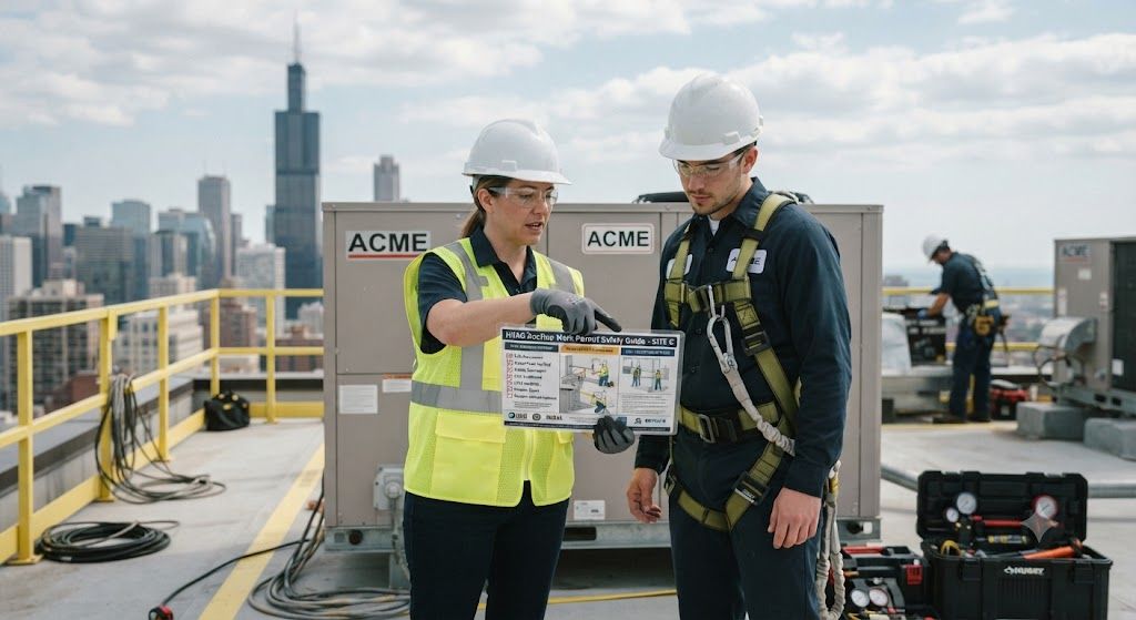 HVAC rooftop work permit safety guide