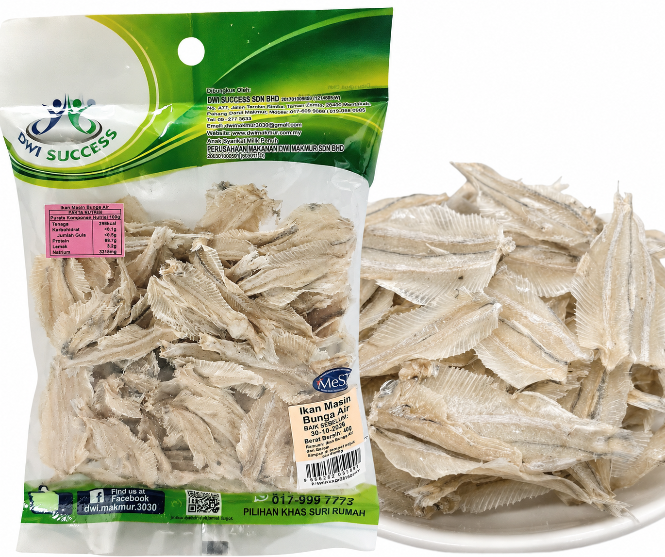 Dried Fish Mermaid Anchovies 40 Grams RM5.50 X 5 Units C.Dwi Success