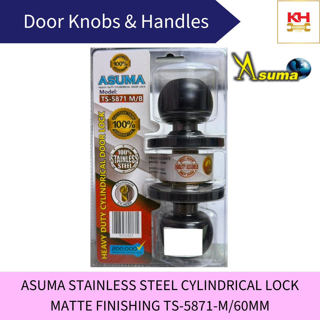 ASUMA Stainless Steel Cylindrical Lock TS-5871
