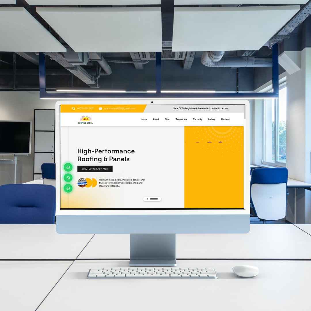 Steel Supply Website Repositioning for Sunrise | Seremban