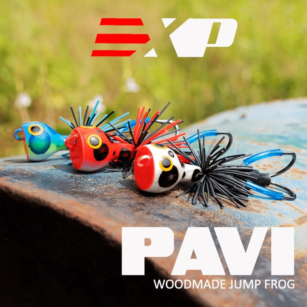 EXP Pavi Jump Frog Wooden Frog