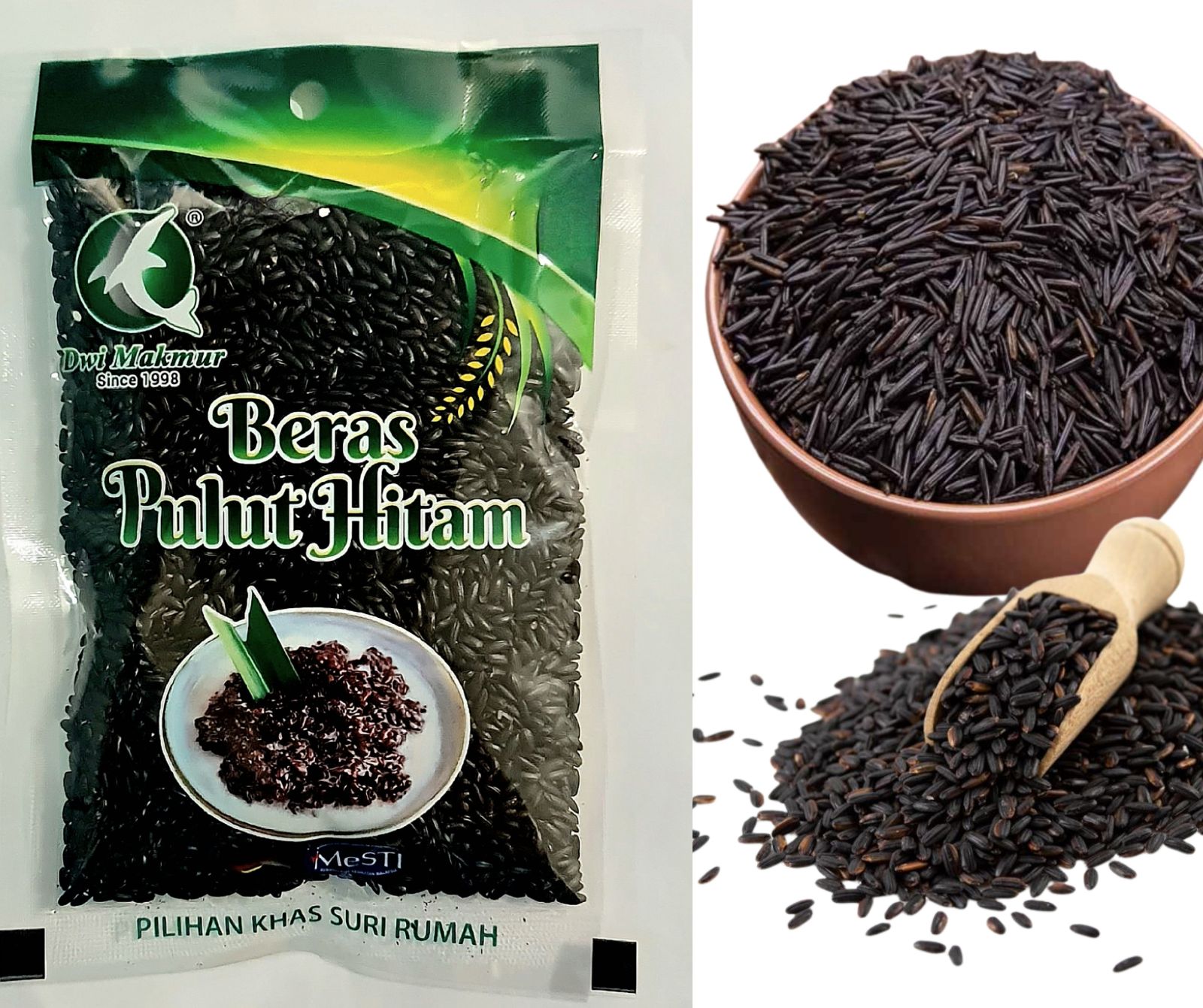 Black Glutinous Rice 200 Grams RM5.25 X 10 Units C.Dwi Makmur