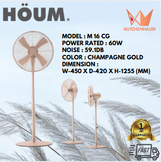 HOUM Stand Fan M 16 CG with AC Motor / KUTCHENHAUSS