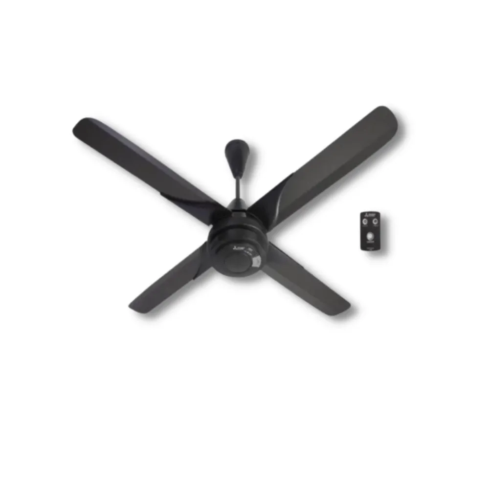 MITSUBISHI C56-RQ4-P 56'' BLACK 4 BLADES REMOTE CEILING FAN