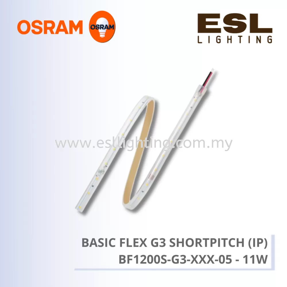 OSRAM BASIC FLEX G3 SHORTPITCH (IP) 24V 11W per meter (46W) - BF1200S-G3-XXX-05
