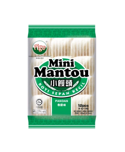 Figo Mini Mantou Pandan 12pcs