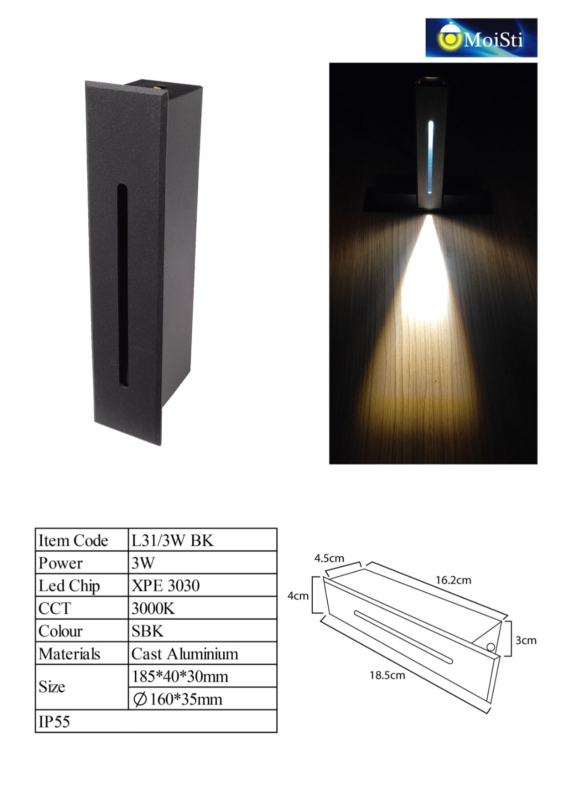 L31 3W BK