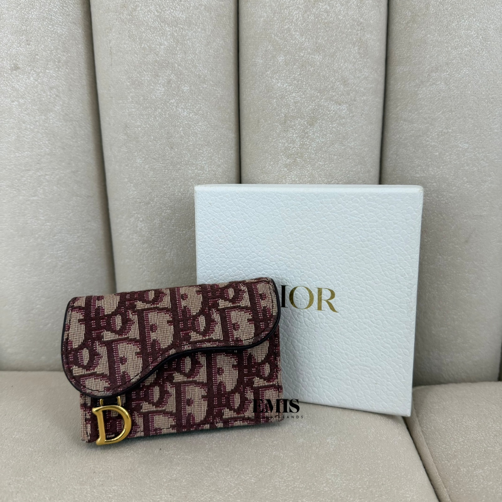 Dior Saddle Bloom Card Holder- Preloved Luxury Wallet