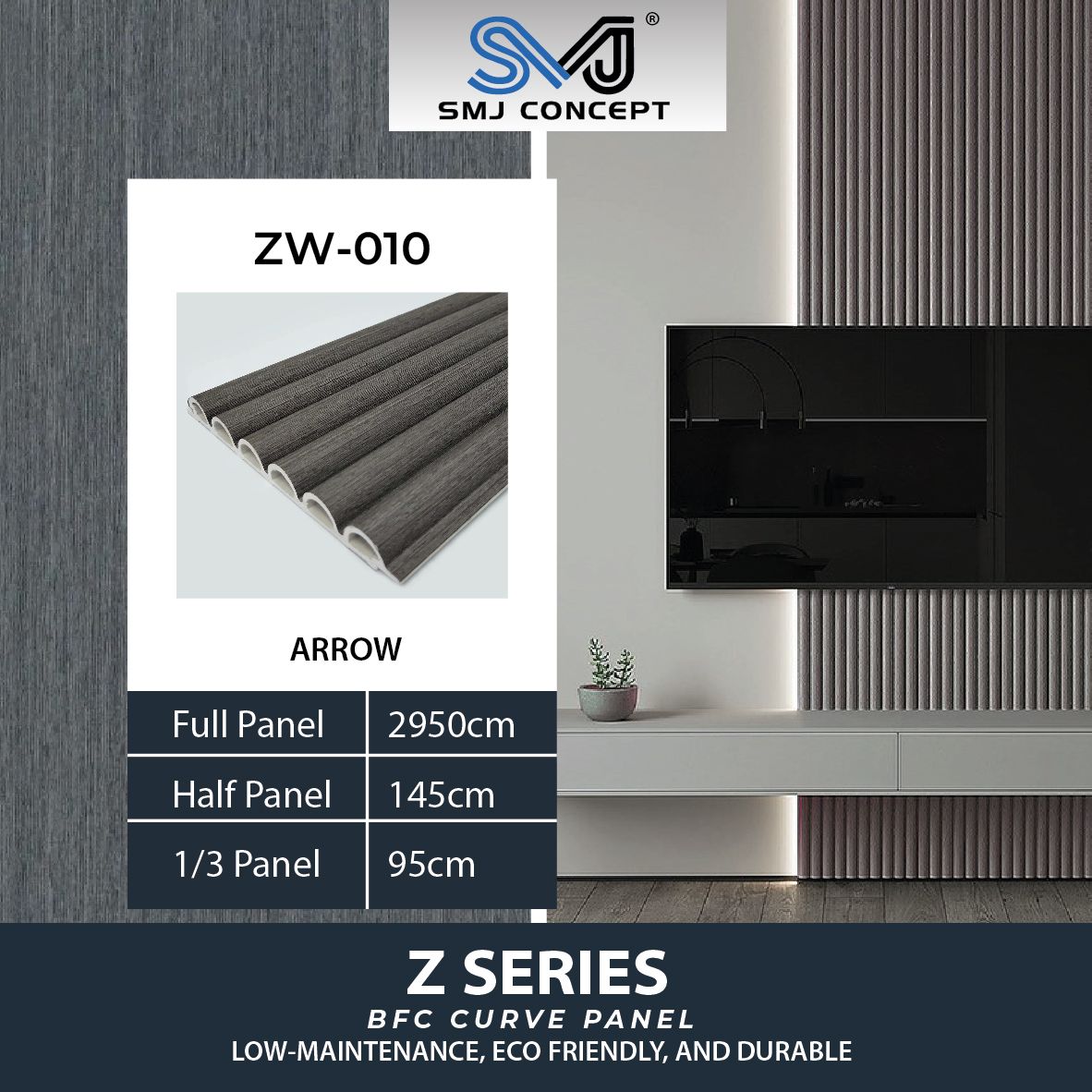Interlock Fluted Panel Z Series | Arrow | ZW010