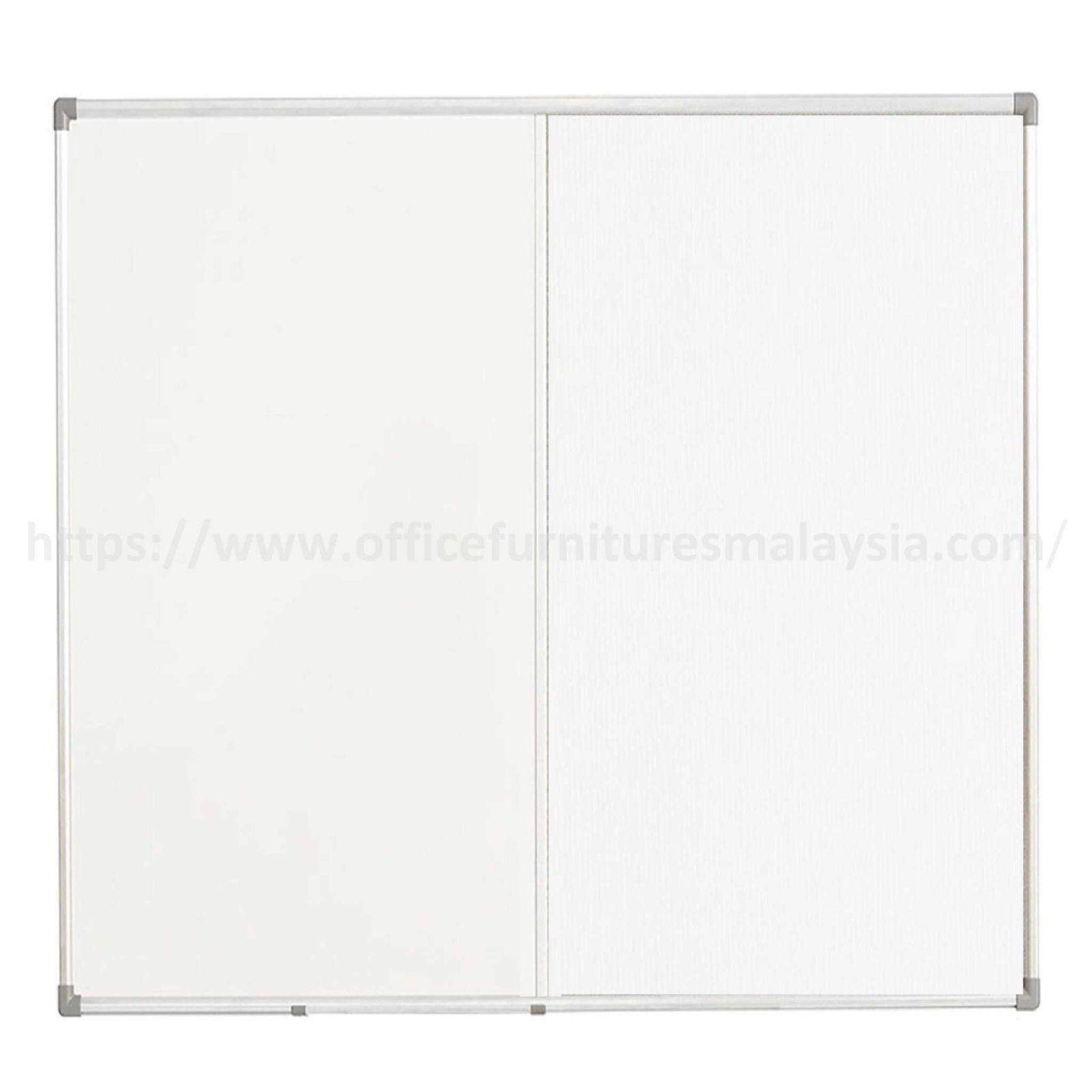 4 ft x 4 ft Aluminium Dual Soft – White Board OFMDUS44