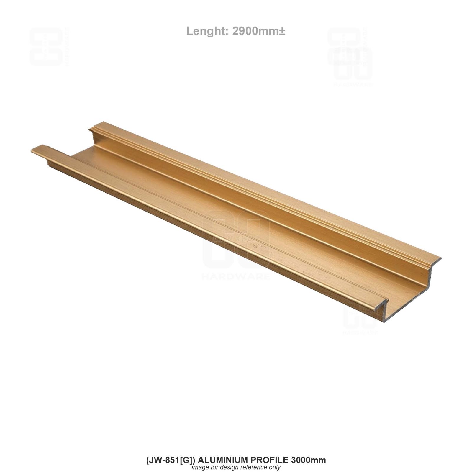 (JW-851[G]) ALUMINIUM PROFILE 3000mm