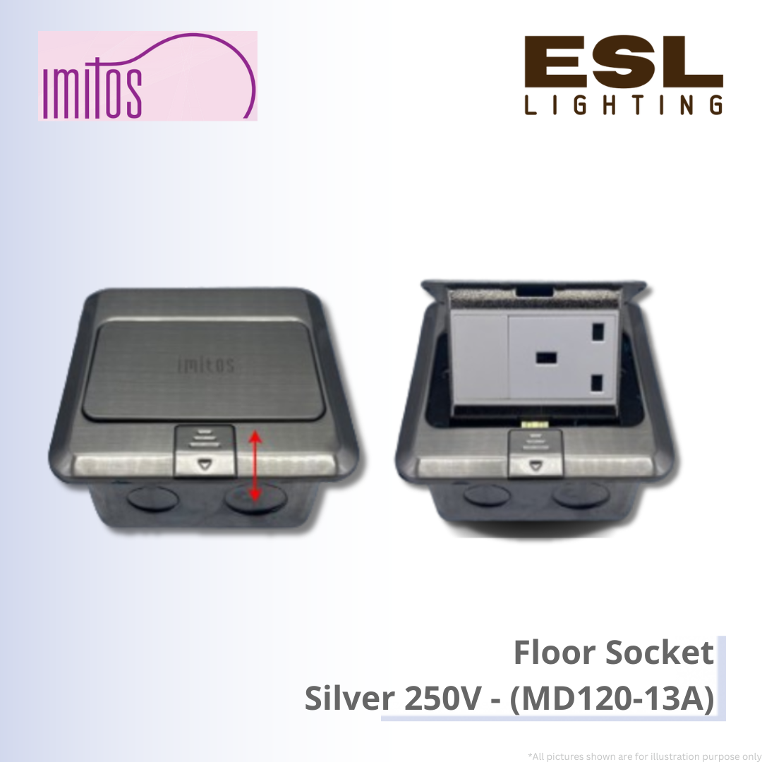 IMITOS Floor Socket Silver 250V - MD120-13A