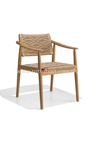 WOODEN PAPERCORD DINING CHAIR