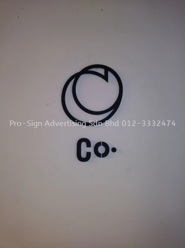 METAL AND ACRYLIC CUT OUT LOGO (THE CO, BANGSAR, 2018)