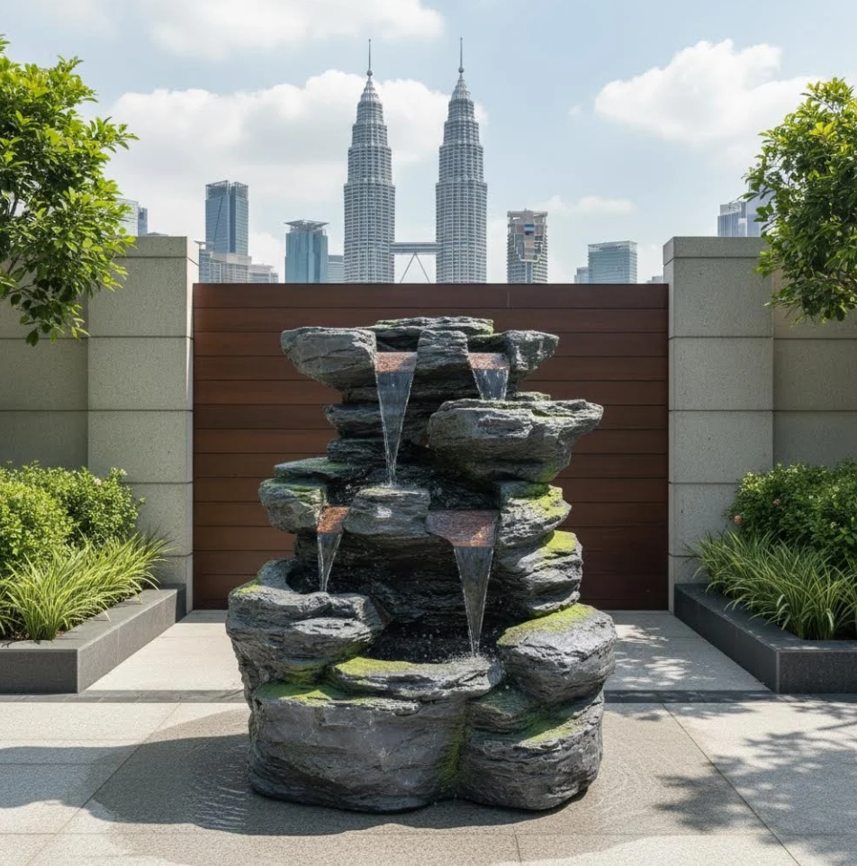 Outdoor Water Fountain Specialist Malaysia 马来西亚户外喷泉 Pakar Air Pancut Luaran Malaysia