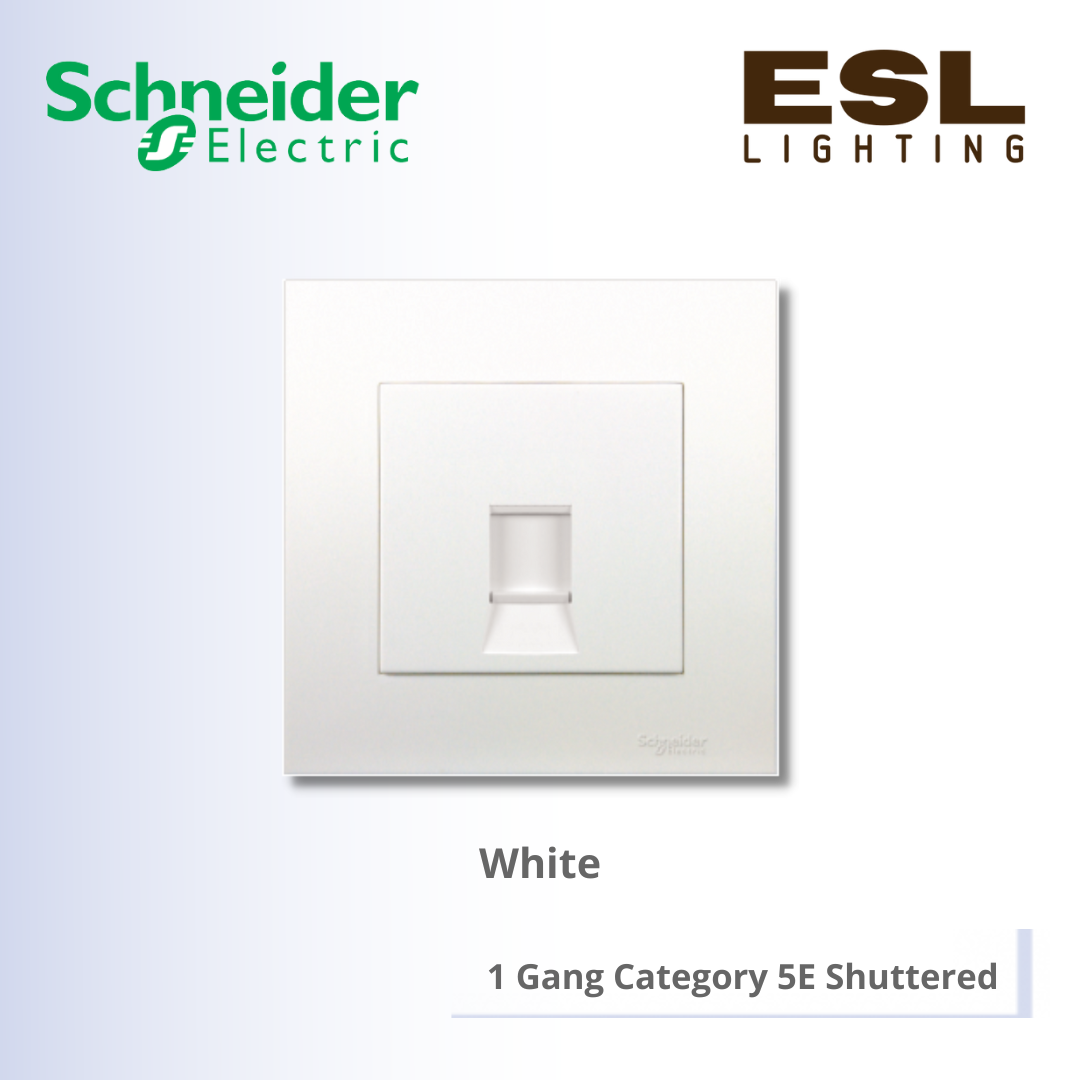 SCHNEIDER Vivace 1 Gang Category 5E Shuttered - KB31RJ5E_WE 