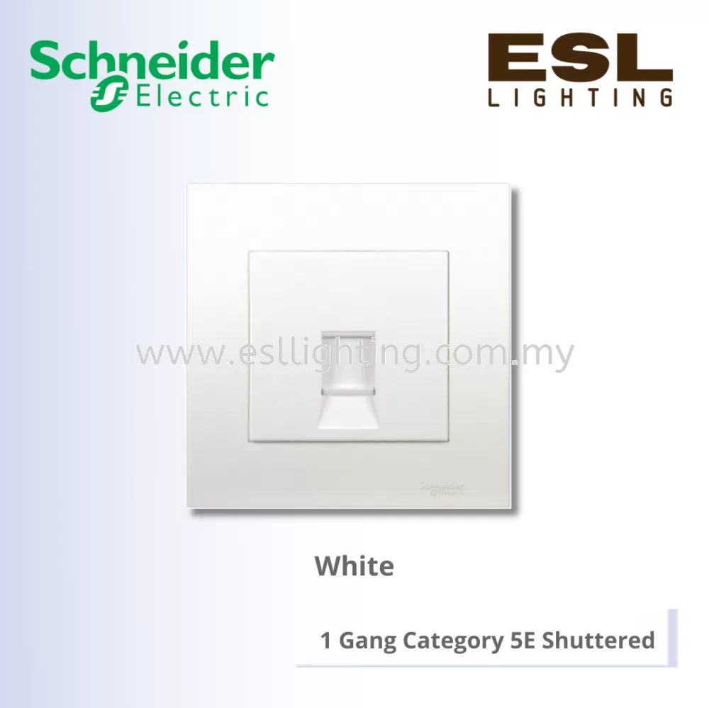 SCHNEIDER Vivace 1 Gang Category 5E Shuttered - KB31RJ5E_WE 