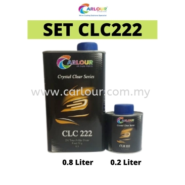 2K Auto Clear High Build Fast Dry 4:1 High Gloss Motor Car Touch up Paint 1 Liter CLC222 CARLOUR PRO