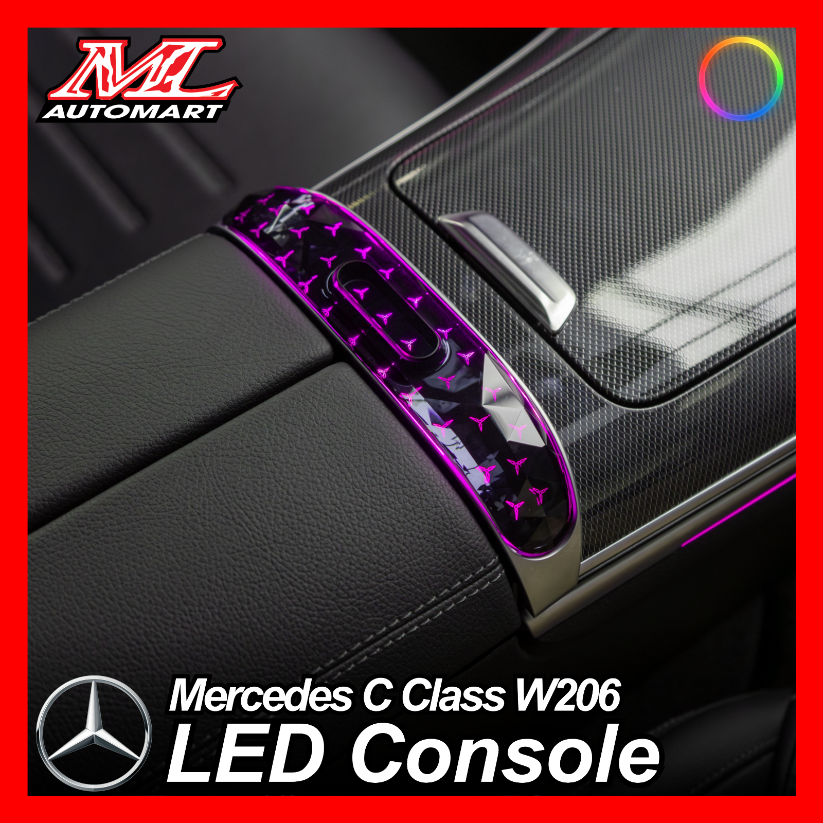 Mercedes Benz C Class W206 Ambient Light : LED Console