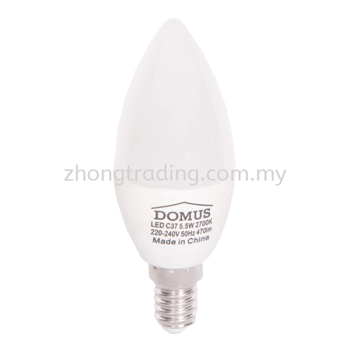 FSL 5.5W E14 LED Candle Bulb Frosted -Warm White