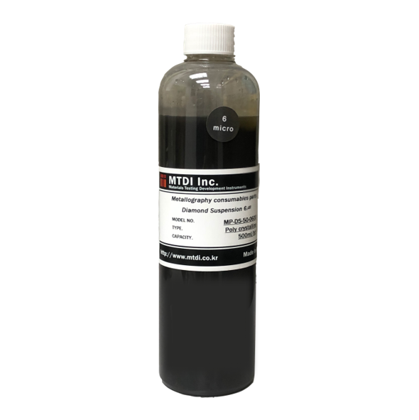 MTDI Polishing Consumables (Poly Diamond Suspension), 6um (500ml/btl) MP-DS-50-0600 Series