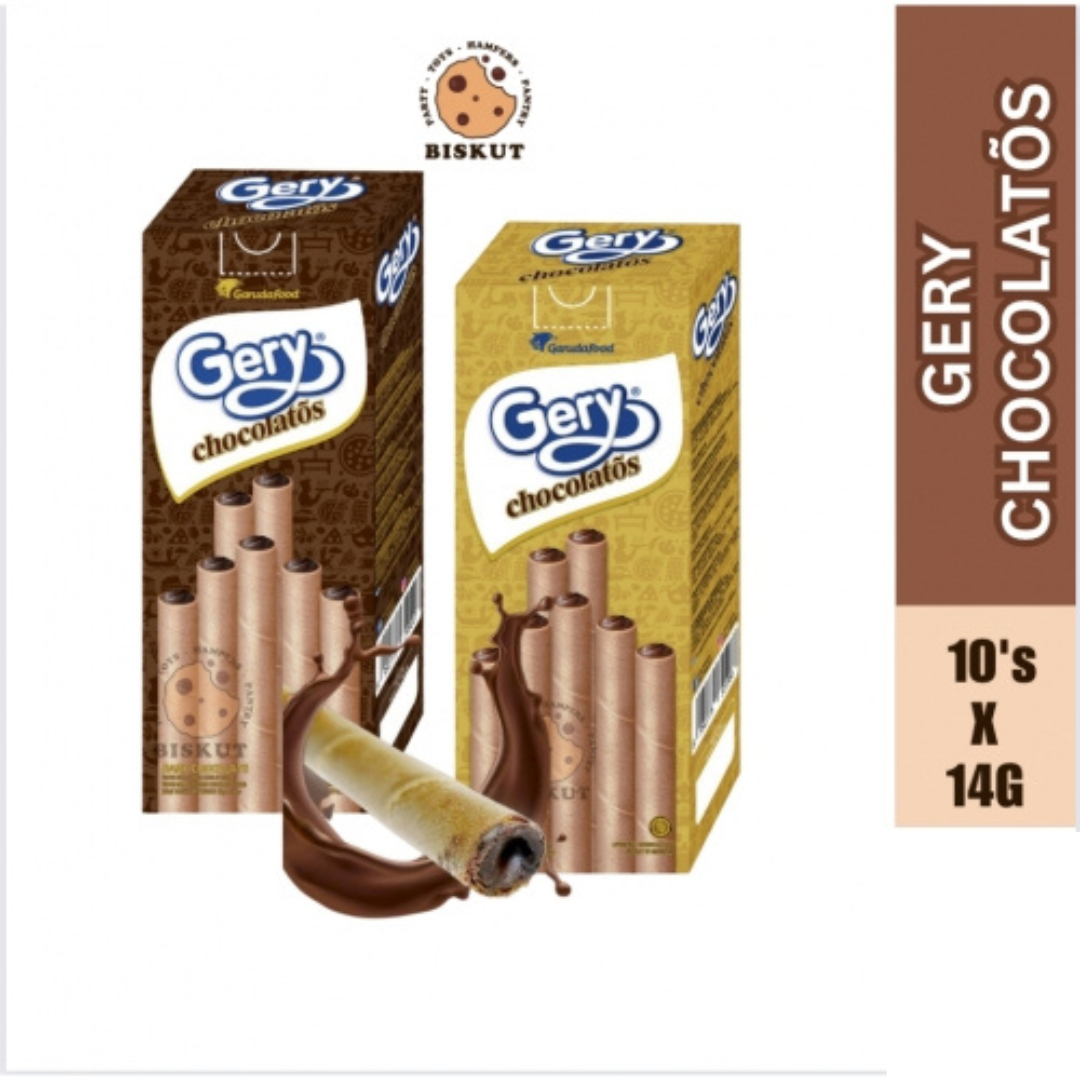 Gery Chocolatos Dark Chocolate Wafer Roll 14gx10's