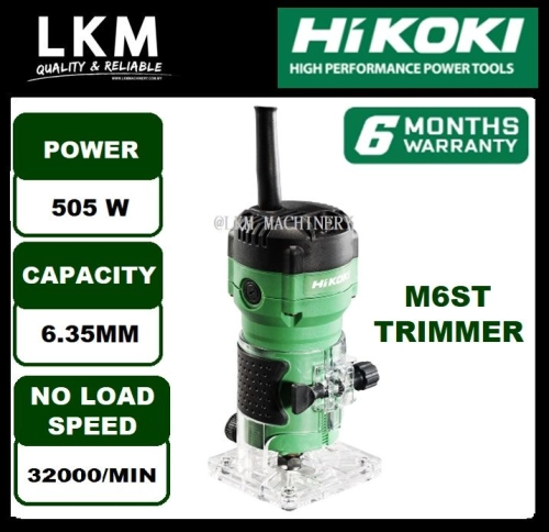 HIKOKI M6ST 6.35MM Wood Electric Trimmer Palm Router Electric Hand Trimmer 505Watt