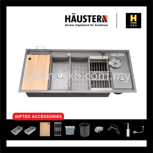 HAUSTER URANUS SERIES FUSION SINK (HT-URANUS-1200-BK/TG)