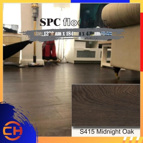 NII Floor 4MM Click SPC Flooring 100% Virgin Material - Code: S415 (Midnight Oak)