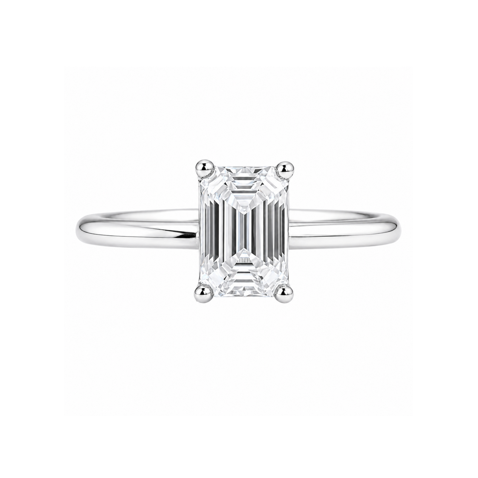 Roman & Co庐 Valenor Emerald Prestige Solitaire Engagement Ring