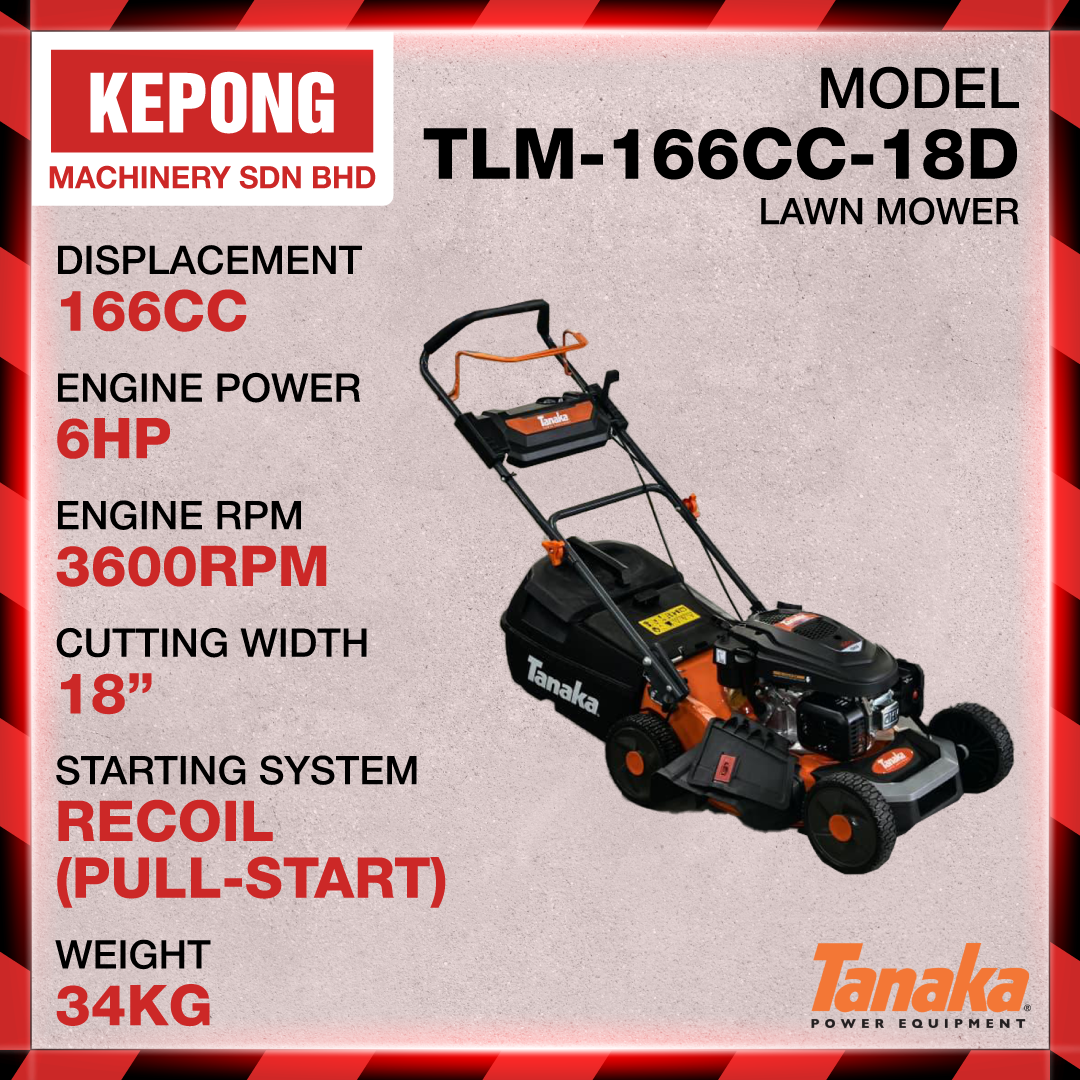 Tanaka lawn mower 18" TLM-166CC-18D