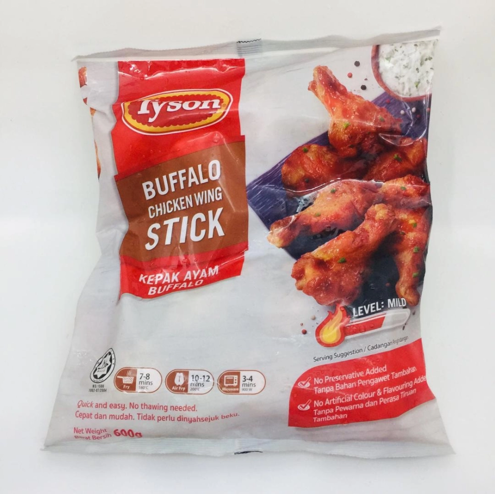 Tyson Buffalo Chicken Wing Stick水牛城辣小雞腿600g