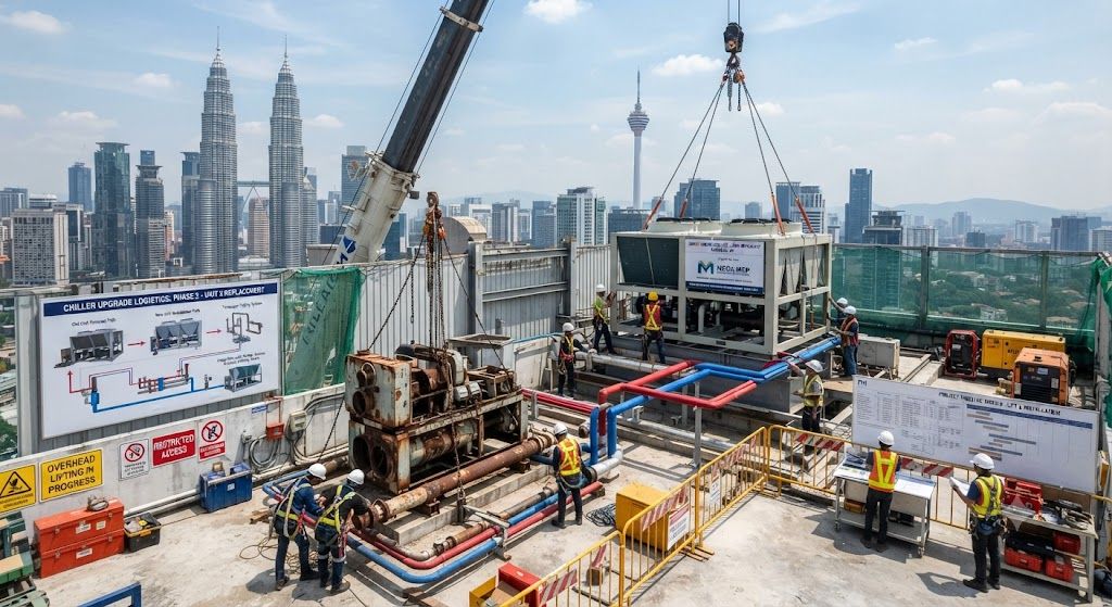 High-rise building chiller upgrade Kuala Lumpur