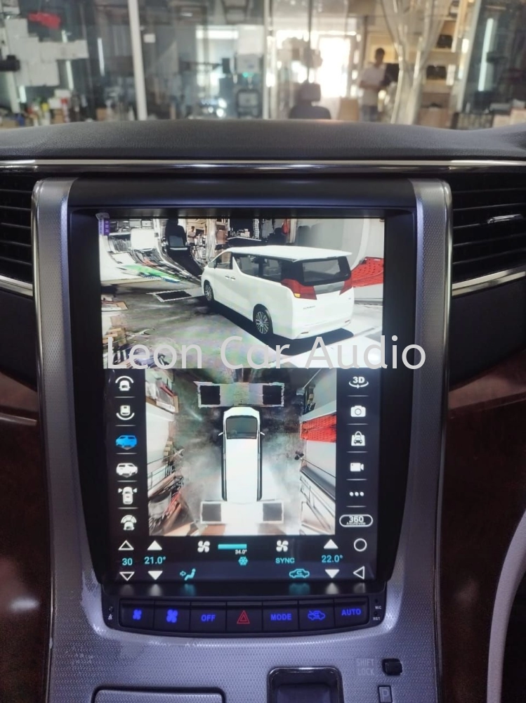 Toyota Vellfire Alphard anh20 home theater system oem 12.1" tesla android 4ram 64gb 360 3D panoramic view parking recorder camera player