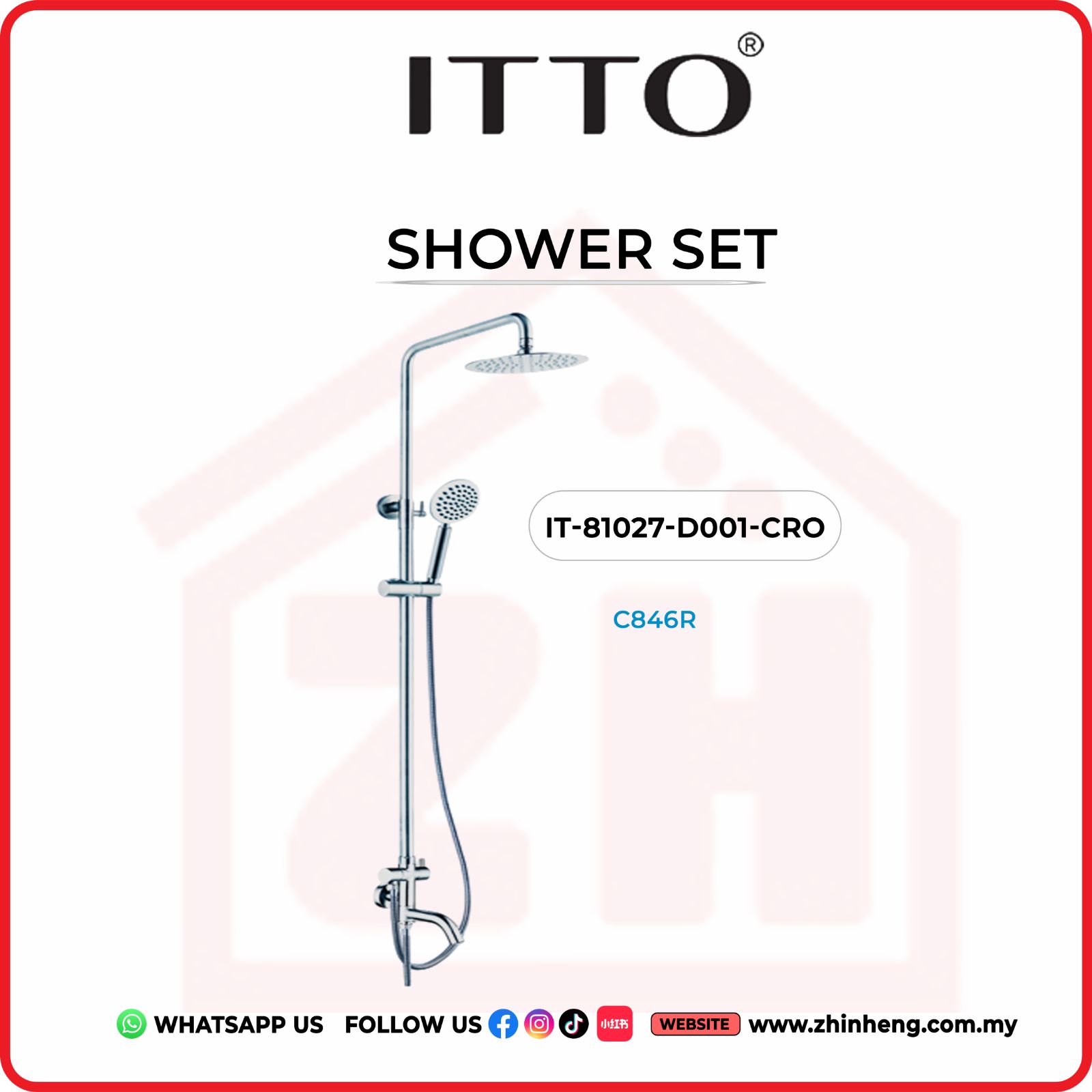 ITTO SHOWER SET  IT-81027-D001-CRO