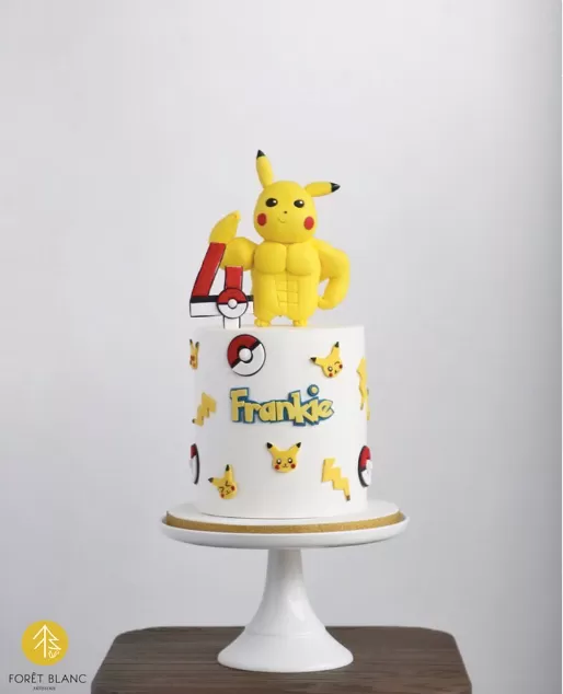 Muscle Pikachu Pokemon Cake