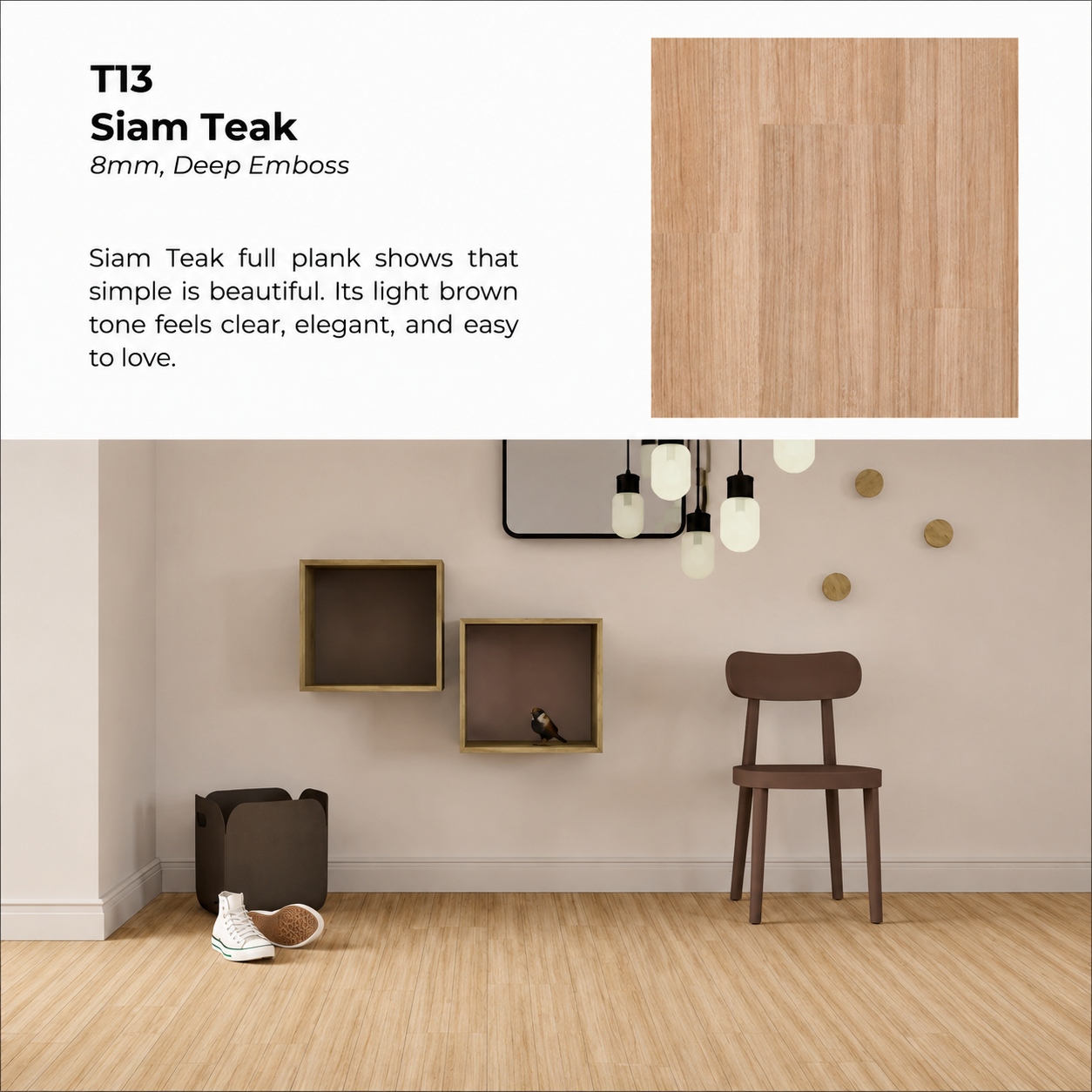 Basic Range AC3 , 8mm , T13 Siam Teak