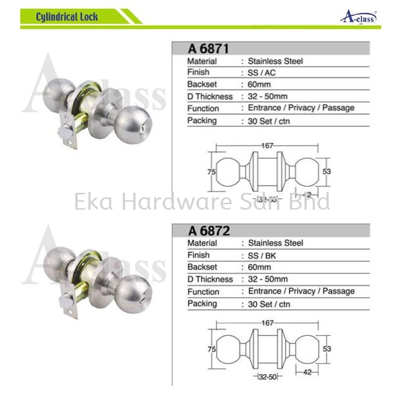 A-Class Cylinder Lock