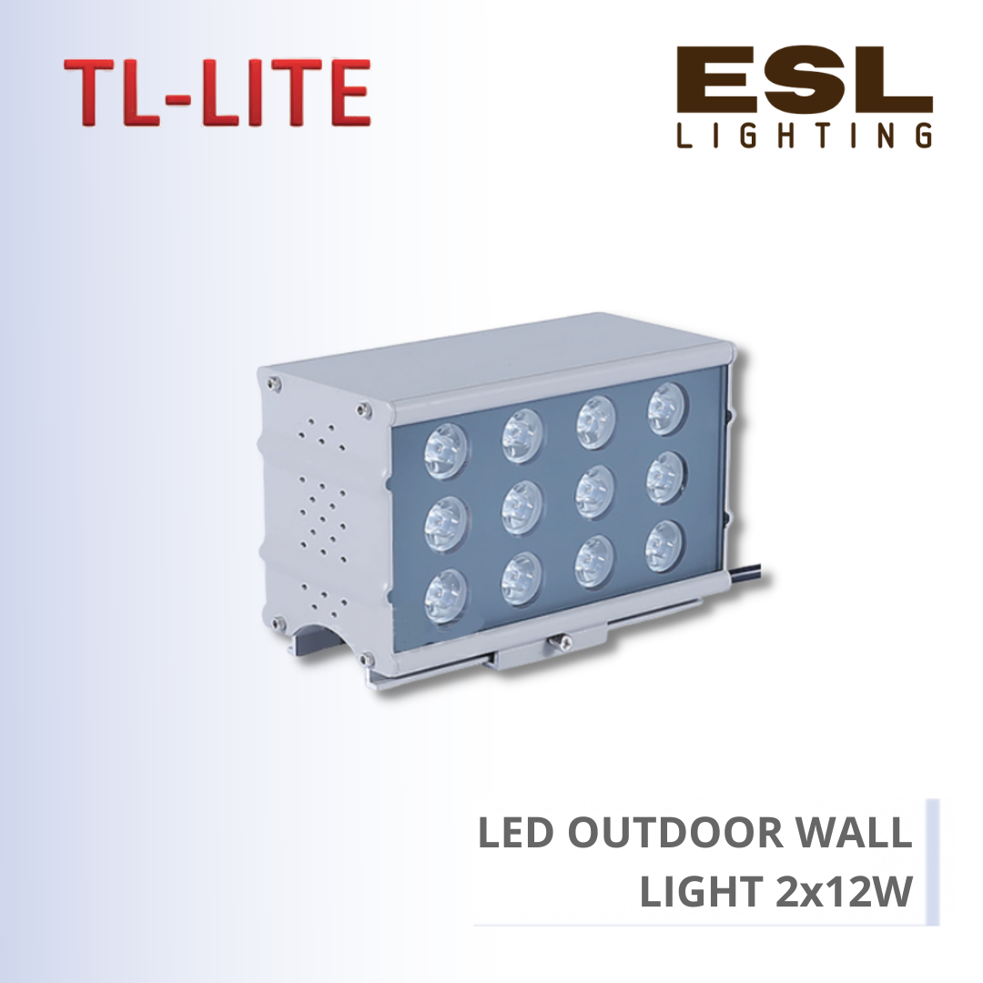 TL-LITE LED Outdoor Wall Light - 2×12W