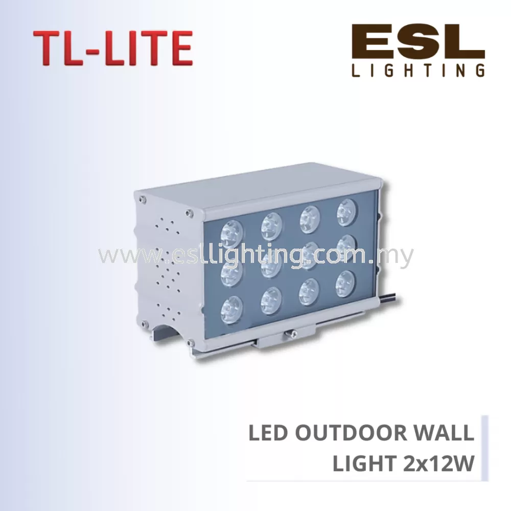 TL-LITE LED OUTDOOR WALL LIGHT 2x12W
