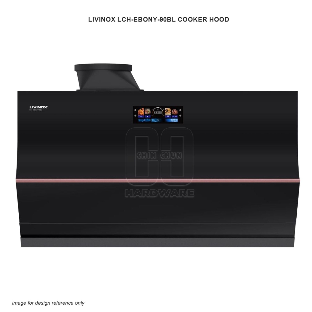 LIVINOX LCH-EBONY-90BL COOKER HOOD