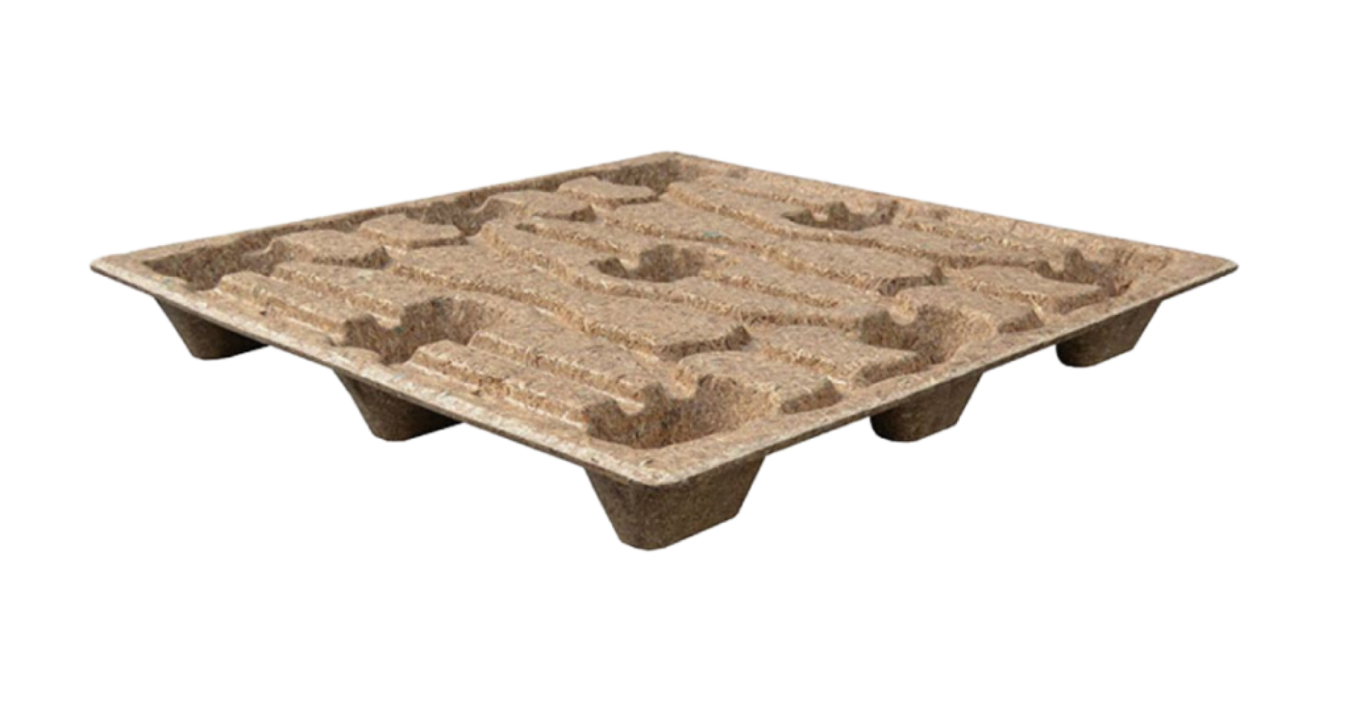 High-tensile hand roll film compatibility with molded wood pallets
