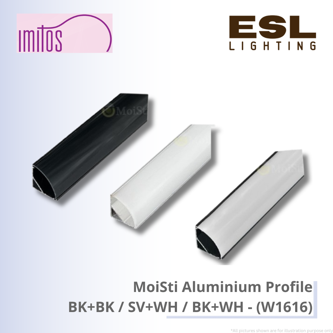 IMITOS MoiSti Aluminium Profile BK+WH / BK+BK / SV+WH - W1616