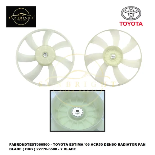 FABRDNDTEST066500 - TOYOTA ESTIMA '06 ACR50 DENSO RADIATOR FAN BLADE ( ORG ) 22770-6500 - 7 BLADE